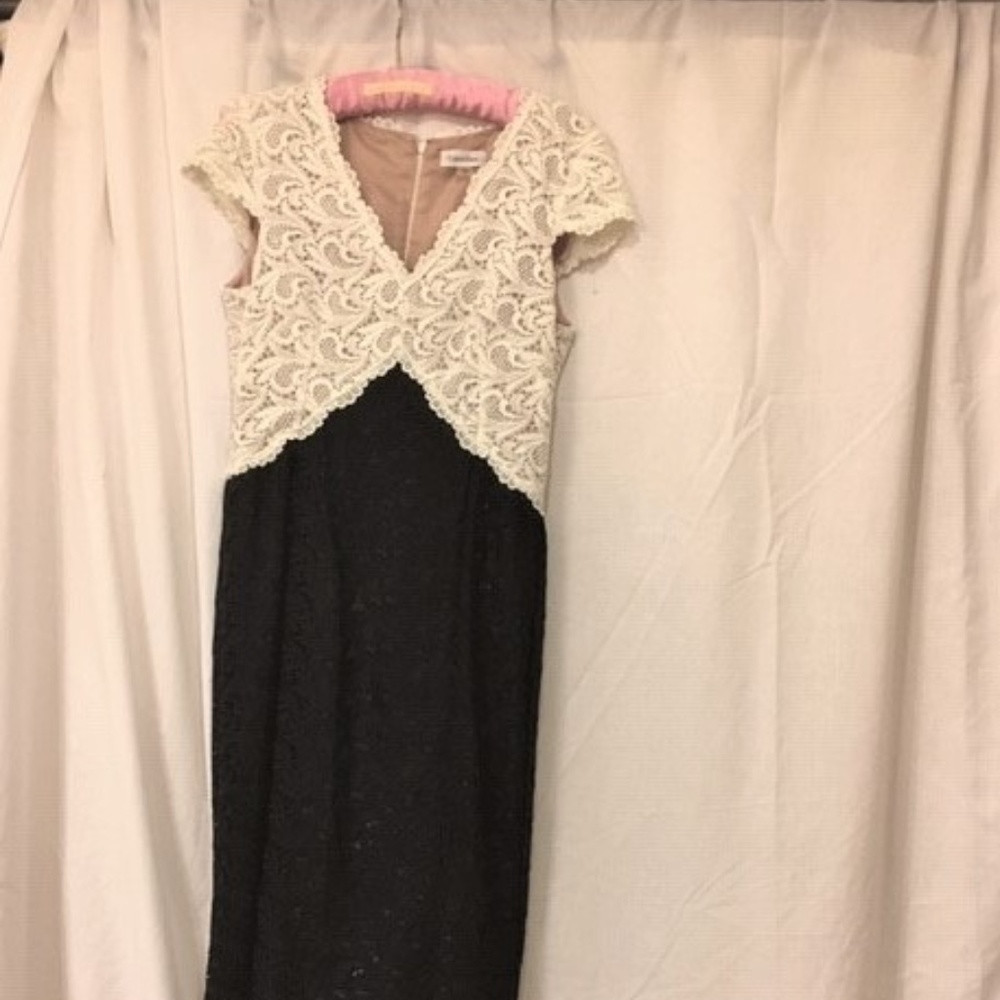 Calvin Klein formal black tie dress